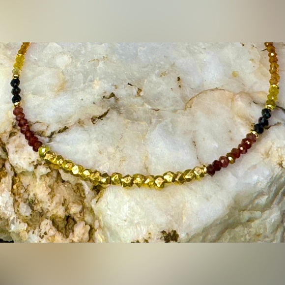 Tundra Sapphire and Vermeil Dainty Bracelet - Picture 13 of 13